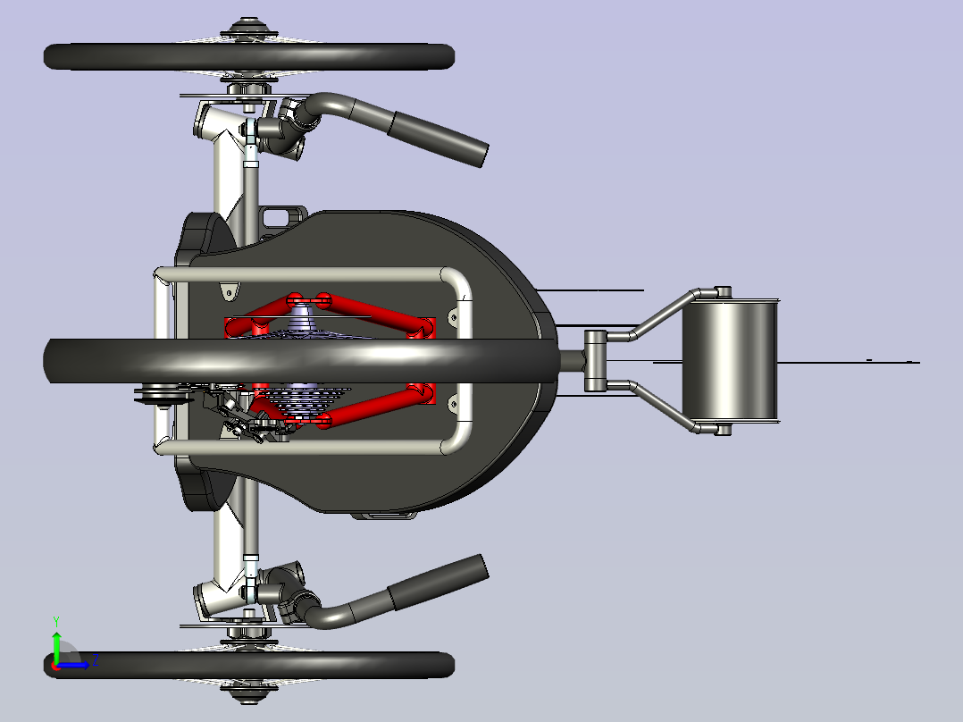 三轮车 (2)左视图