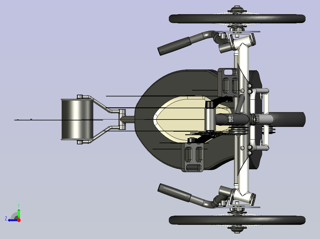 三轮车 (2)右视图