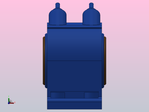 对开式四螺柱斜滑动轴承_HX100左视缩略图