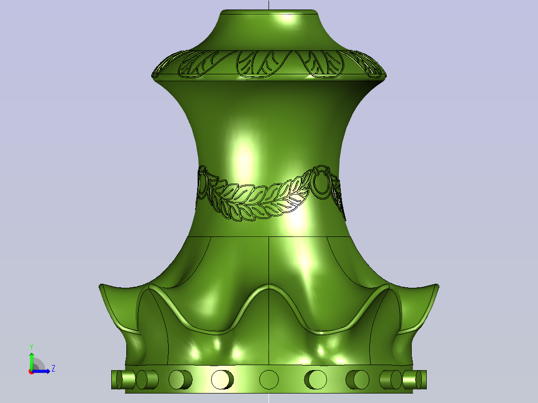 练习艺术品加工左视图