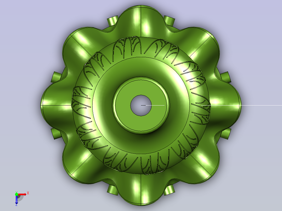 练习艺术品加工俯视图