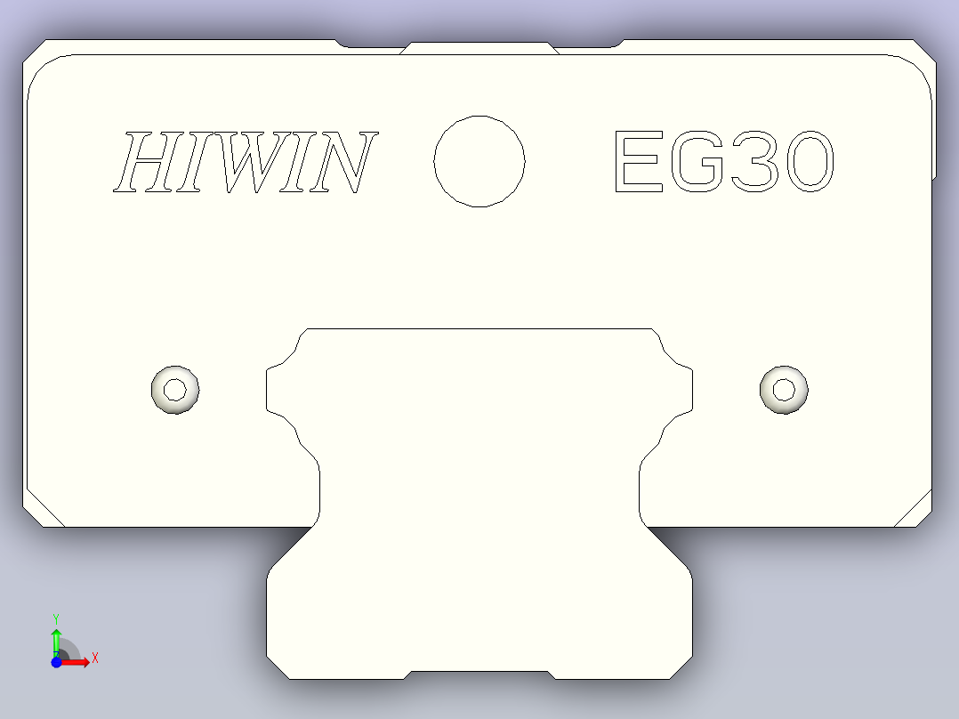 上银导轨 EGH30SA前视图