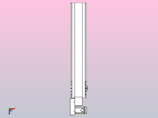 皮带直线轴半封闭可选导轨TPA-HNB-175D-140-L750-ML-Y-P75-N3俯视缩略图