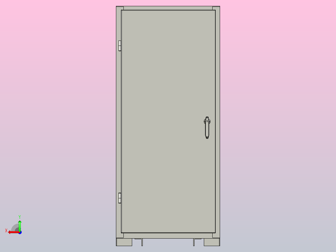 XJZ1-100～115自耦减压起动控制箱三维模型202010后视图