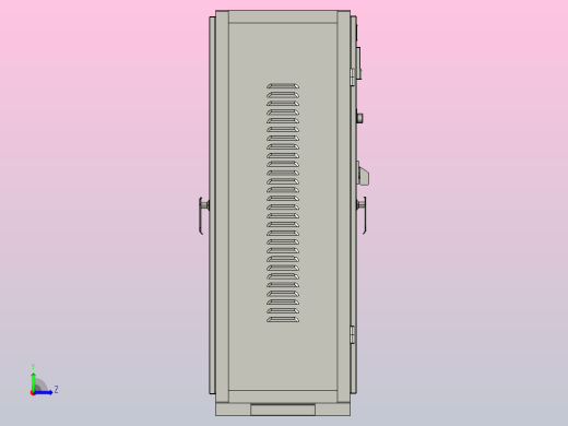 XJZ1-100～115自耦减压起动控制箱三维模型202010左视缩略图