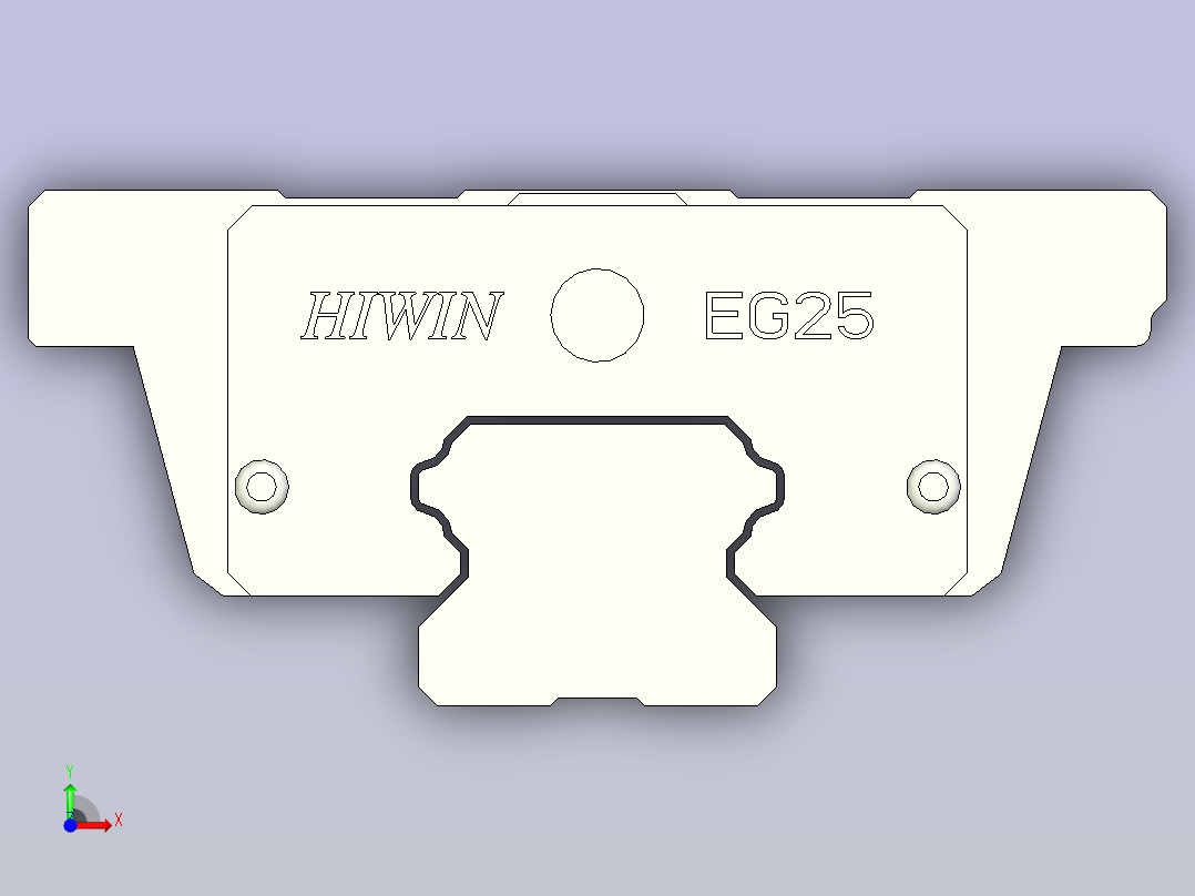 上银导轨 EGW25CA前视图