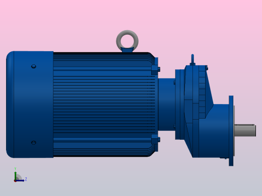 RXF87法兰轴伸式安装斜齿轮减速机RX87-Y22-4P-180L-M1-0°-Φ250左视缩略图