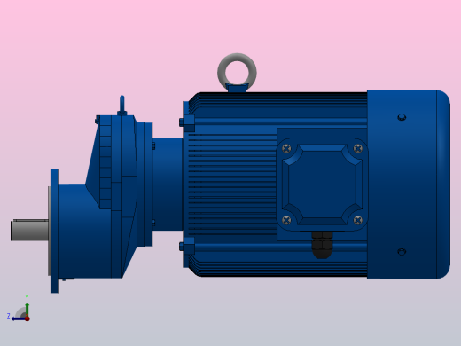 RXF87法兰轴伸式安装斜齿轮减速机RX87-Y22-4P-180L-M1-0°-Φ250右视缩略图