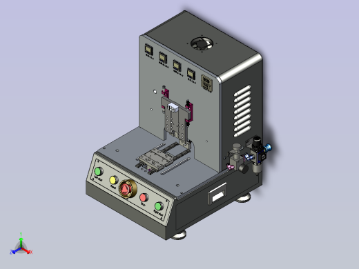 一款保压治具3D图纸模型