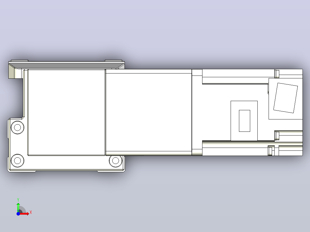 机器人皮带驱动直线轴TPA-GCB-80-P60-L600-DL-M20-N3前视图