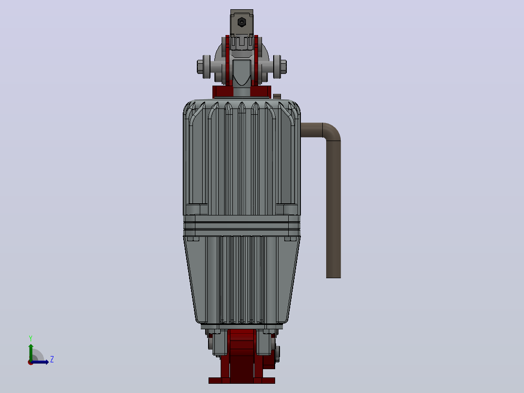 YW、YWB系列电力液压鼓式制动器YW200-300-ⅠA-HR-WC.RL.WC左视图