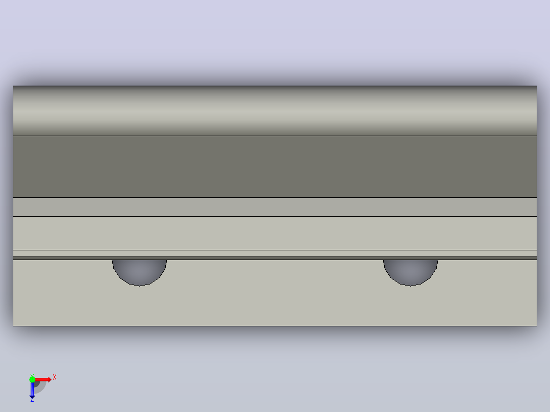 YLCT21X140X85-C1通用型梁支撑架俯视图