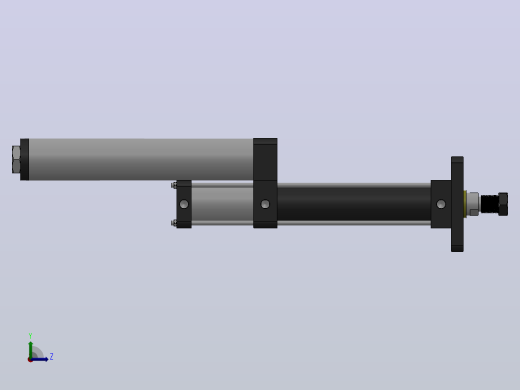 MPT-1T系列标准型[MPT-63-200-5-1T-M2-S1-0°]气压增压缸左视缩略图