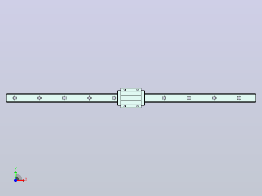 TRS20FN-XN低组装法兰型TRS-F直线导轨前视缩略图