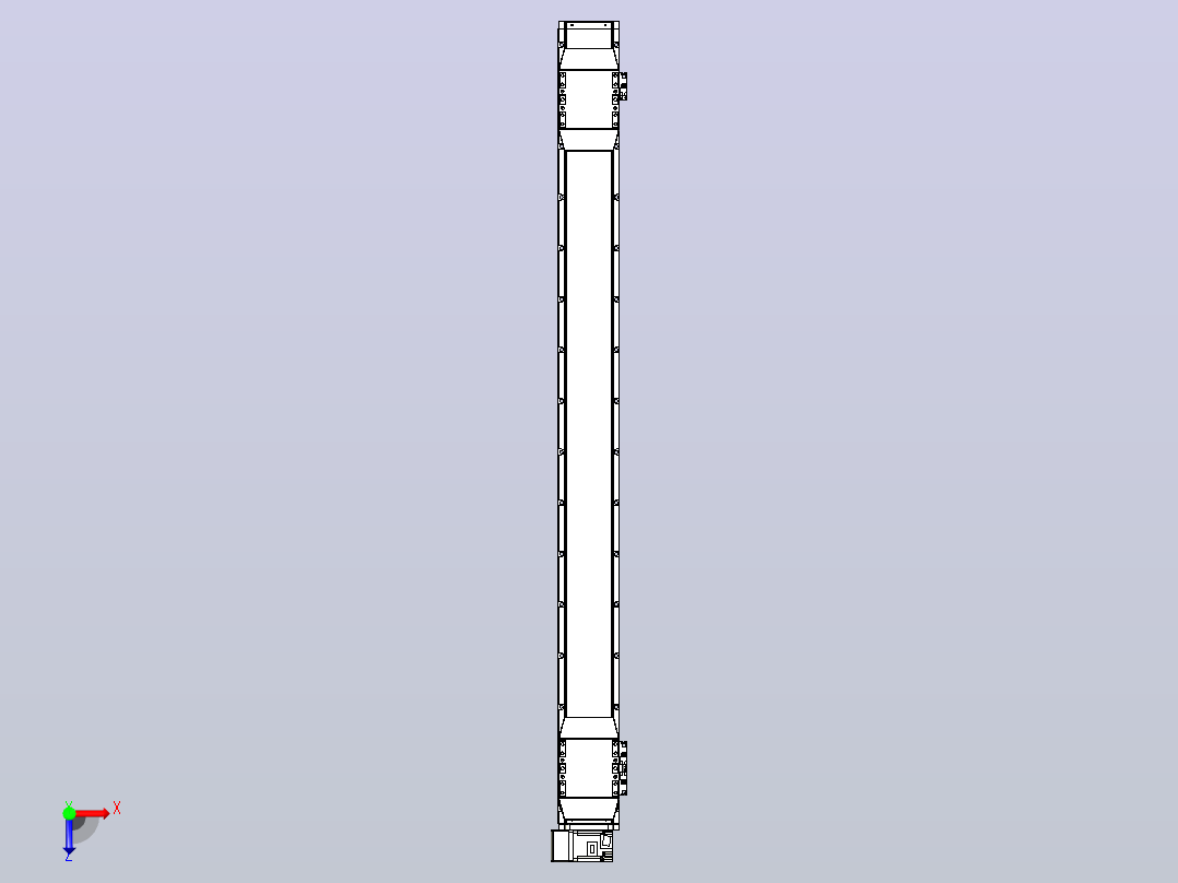 皮带直线轴双滑块型TPA-GCBS-120-P70-L550-LU-M20-N3俯视图