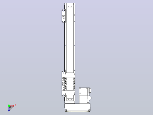滚珠丝杠直线轴内置导轨TPA-GCR-40-1210C-L250-ML-M10-N3俯视缩略图