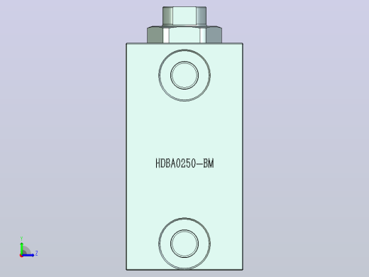 HDBA方型直线夹紧器HDBA0250-BM左视缩略图