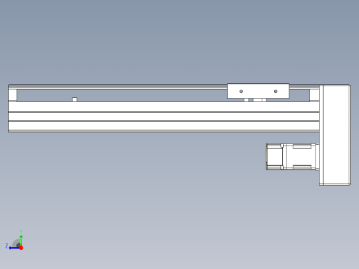 MTH12标准螺杆滑台[MTH12-L#-250-BM-P10-C3]右视缩略图