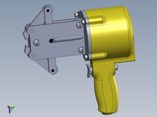 气动钢带锁紧器（sw20可编辑+工程图）