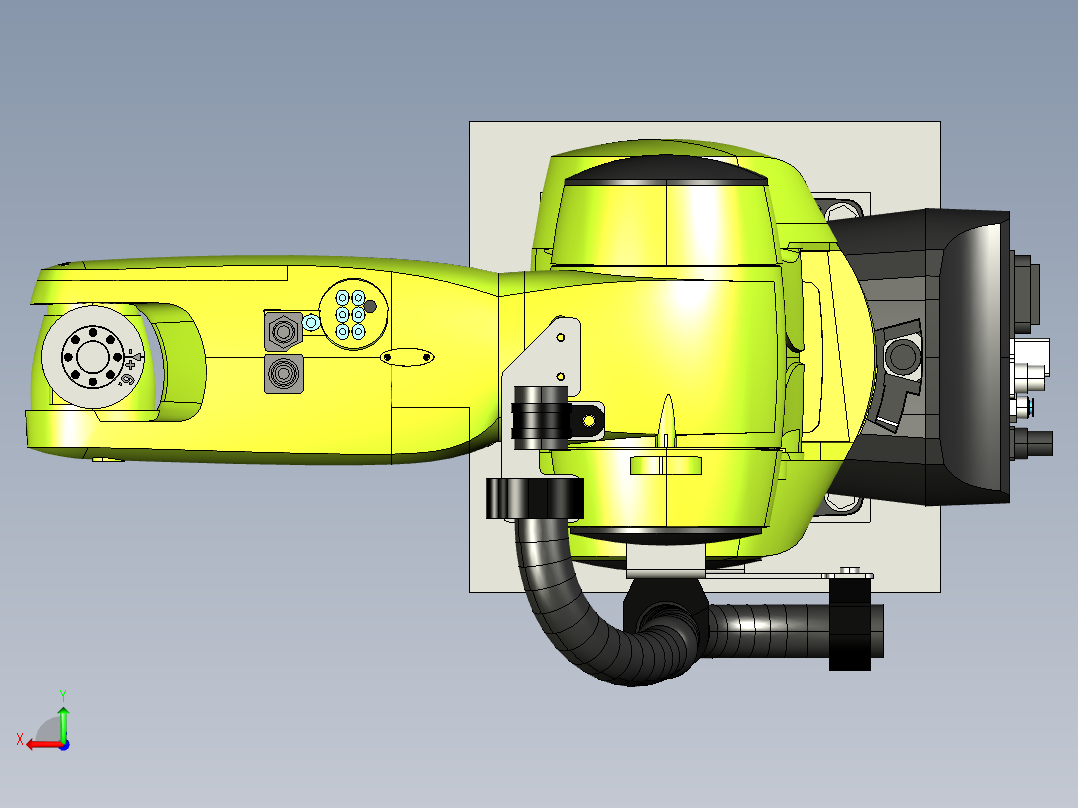 kuka kr6 r700后视图