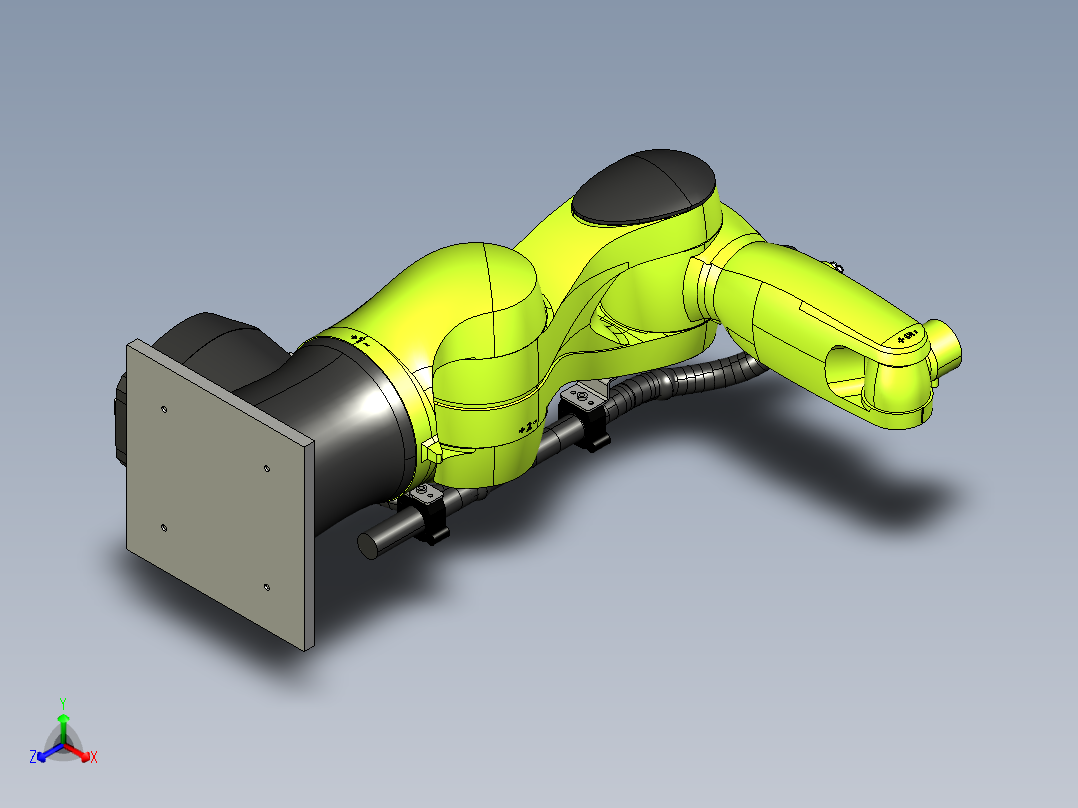 kuka kr6 r700正等轴测图