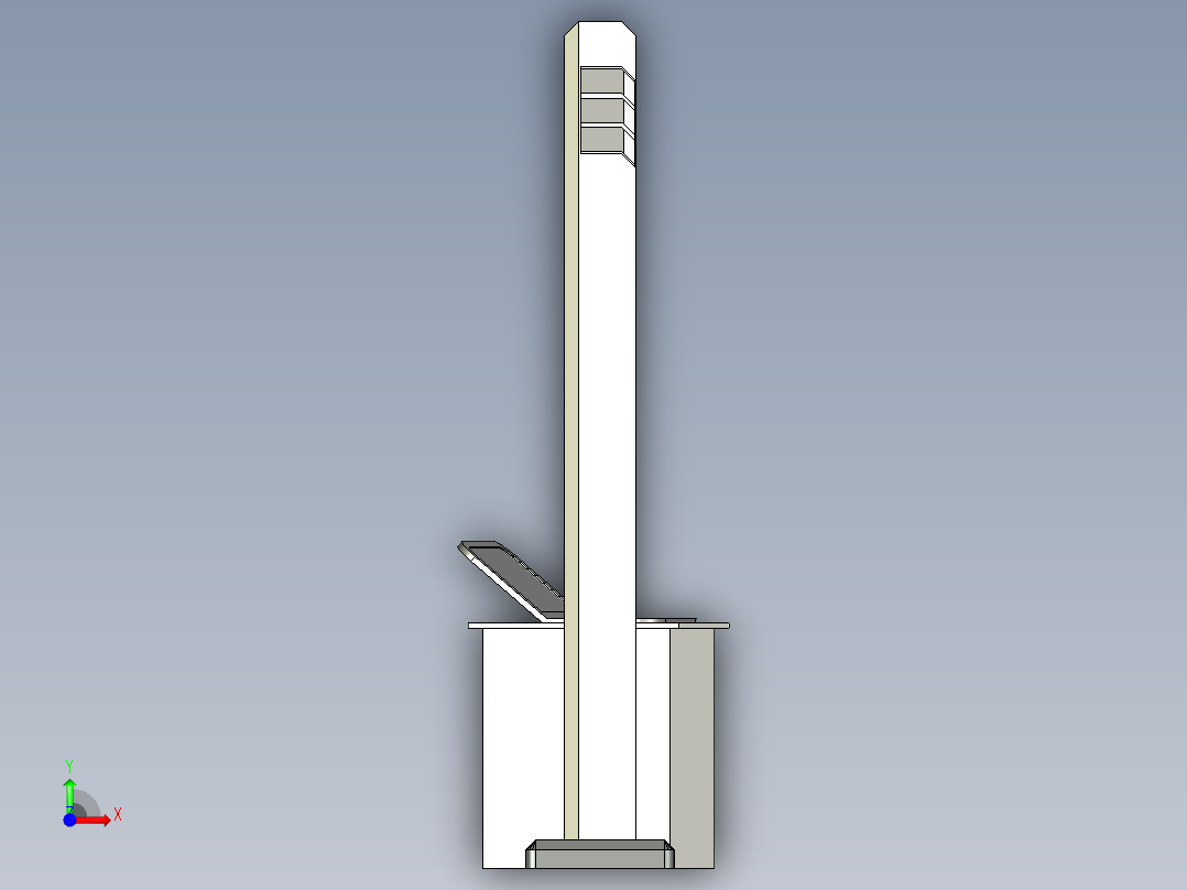 行李包安检（cad+pro+说明书）前视图