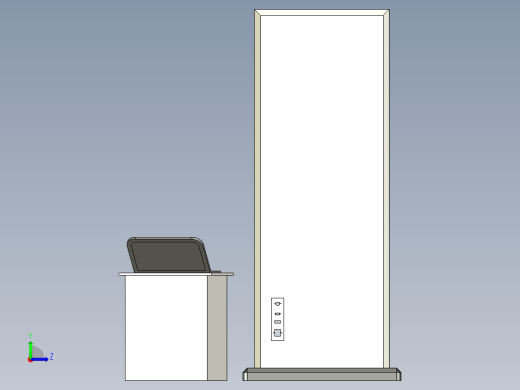 行李包安检（cad+pro+说明书）左视缩略图