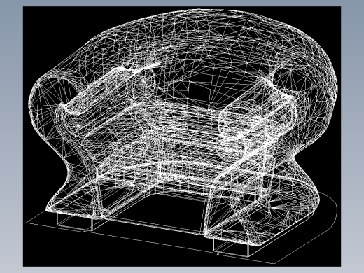 室内家具和灯具等的模型十二-K-S32-1