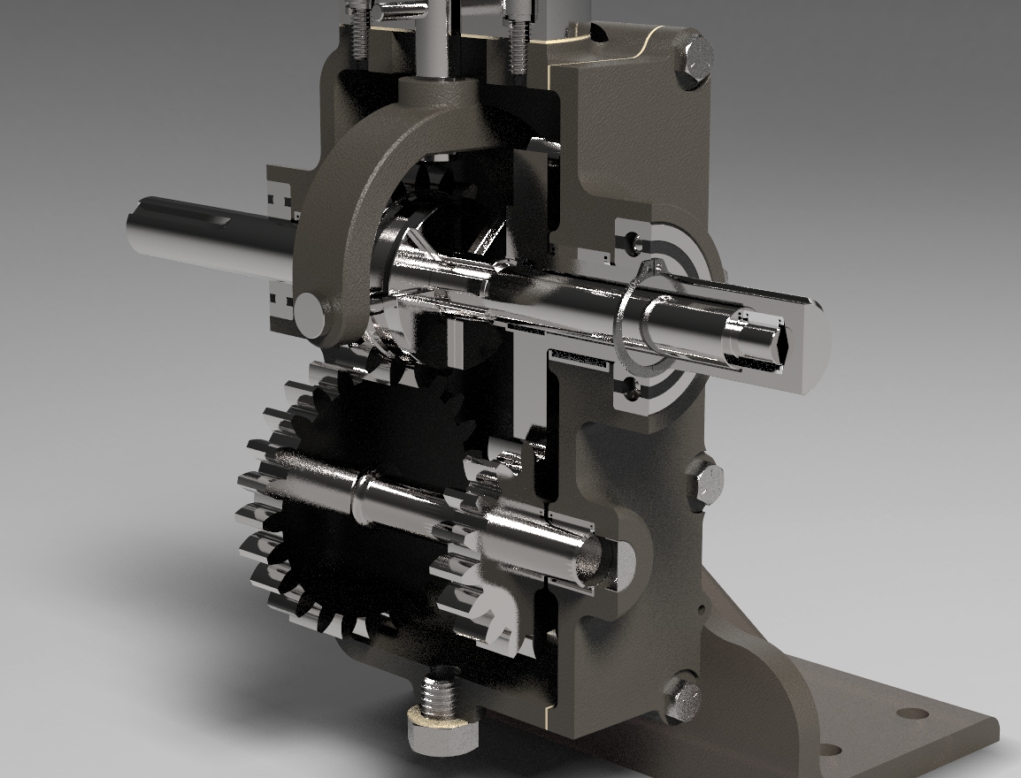 2-speed二档变速箱3D图纸 STP格式