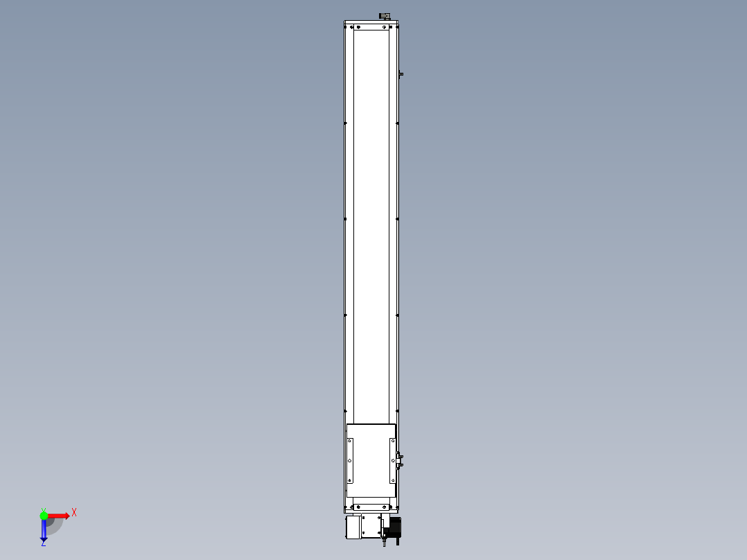 Toyo东佑达直线模组-ECB17-1200-LD俯视图
