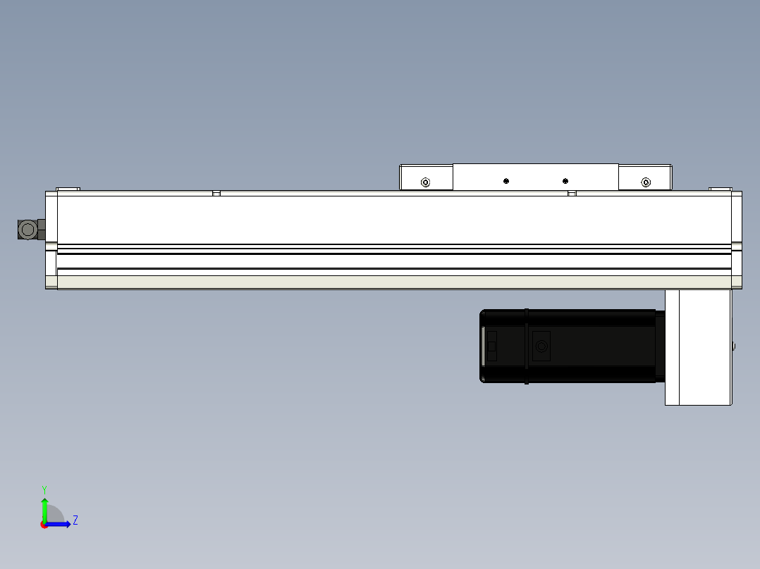 Toyo东佑达直线模组-ECH17-250-BM-400W+煞車左视图