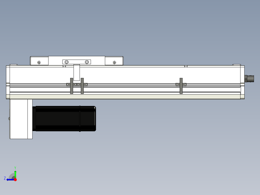 Toyo东佑达直线模组-ECH17-250-BM-400W+煞車右视图