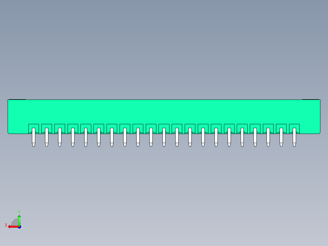 DEGSON 15EDG（公头） 3.5mm 螺钉锁紧，插拔式接线端子 FullPack-15EDGVM-3.5-21P-14-00AH后视图
