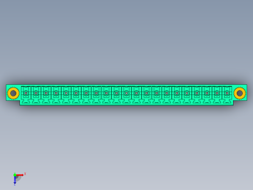 DEGSON 15EDG（公头） 3.5mm 螺钉锁紧，插拔式接线端子 FullPack-15EDGVM-3.5-21P-14-00AH俯视缩略图