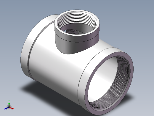 三通-异径 DN65-DN40