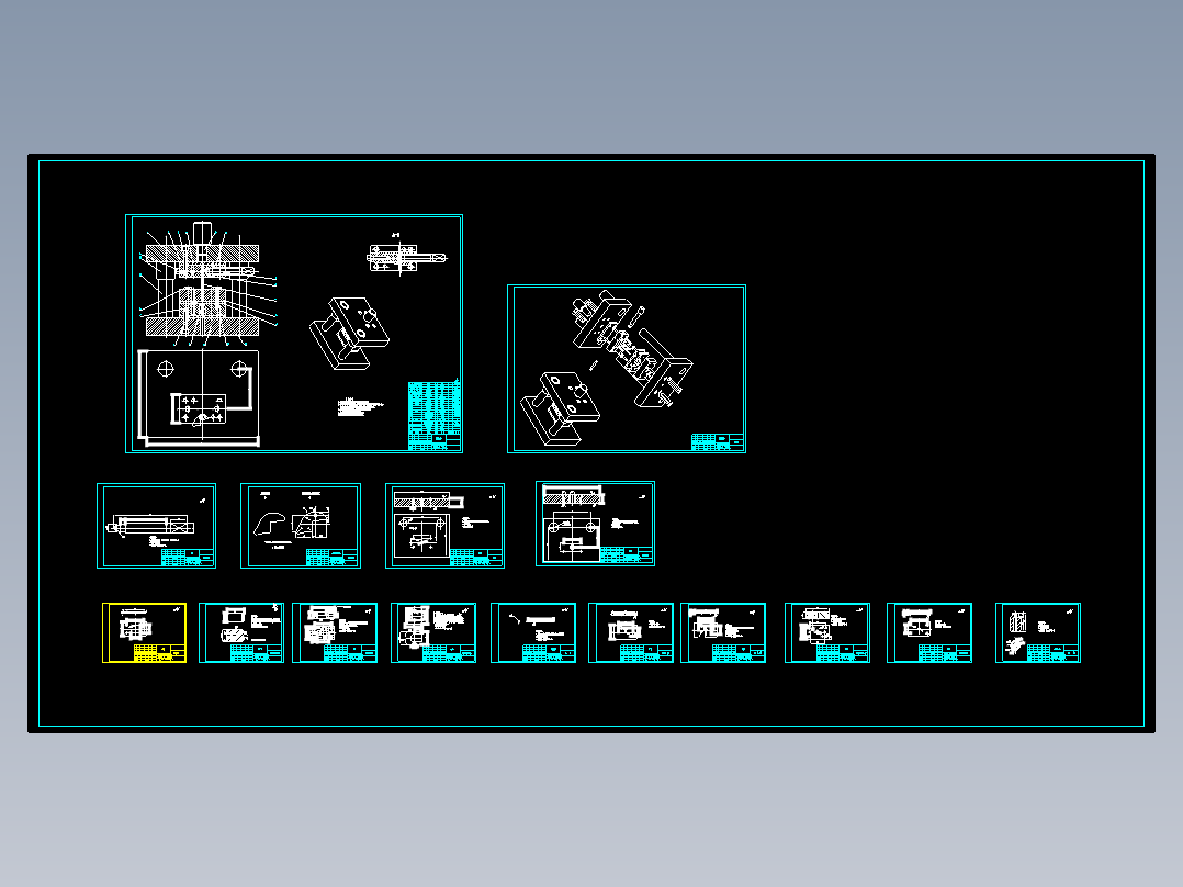 超厚板料冲孔冲压模具设计含16张CAD图