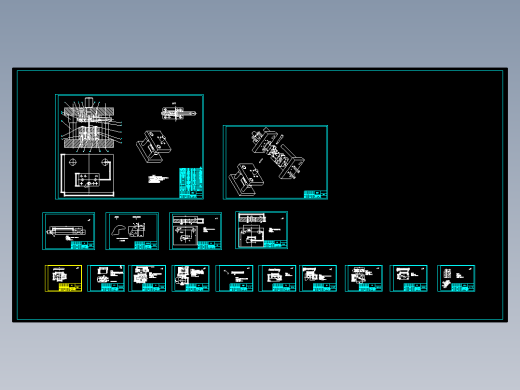 超厚板料冲孔冲压模具设计含16张CAD图
