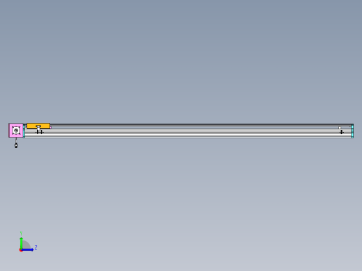 东锦同步带传动-直线滑台模组DH170B-L150-S1900-BL-P400W-C3左视缩略图