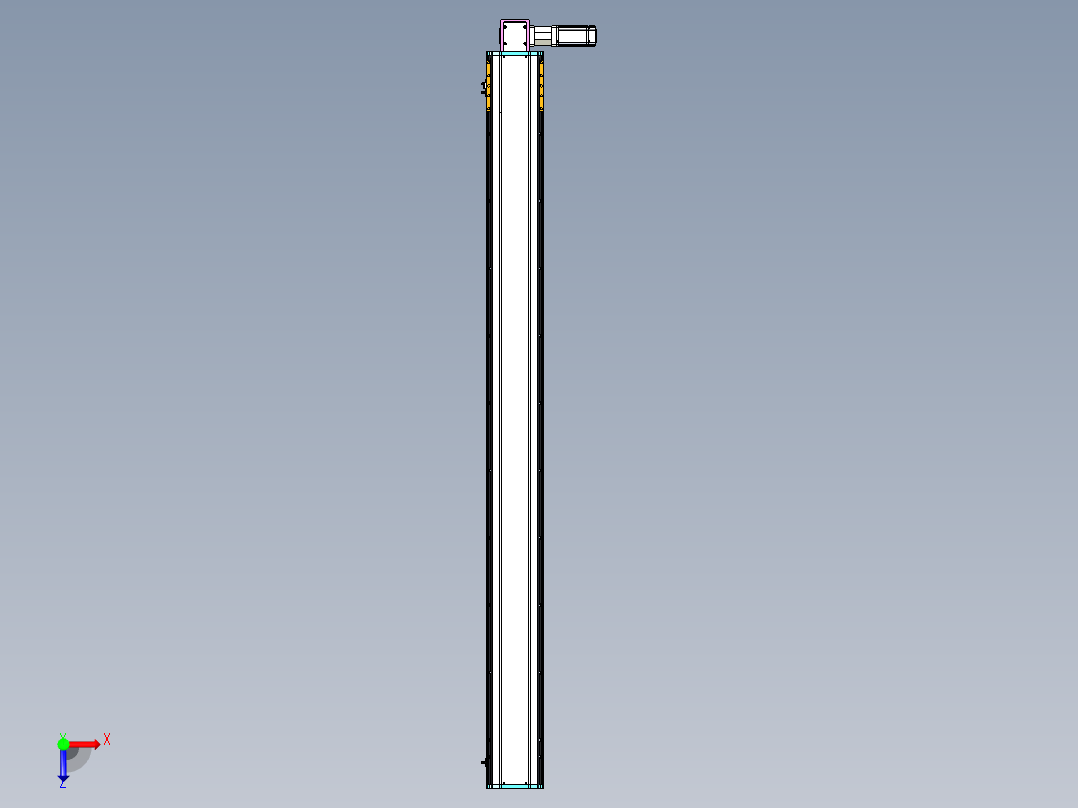 东锦同步带传动-直线滑台模组DH170B-L150-S1900-BL-P400W-C3俯视图