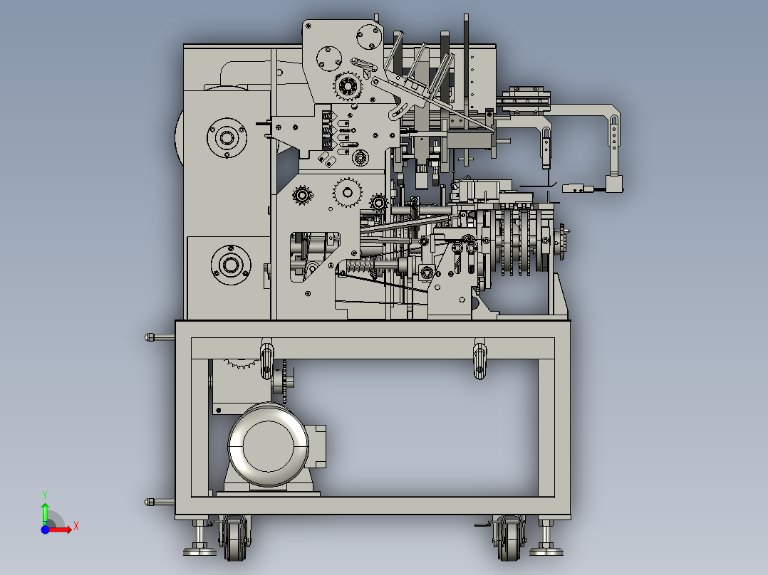 全自动药品口罩食品装盒机封盒机前视图