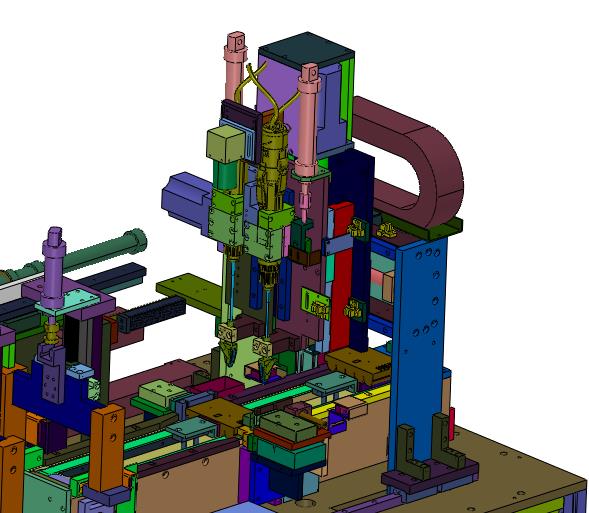 在线式机械手CCD视觉电路板锁螺丝机