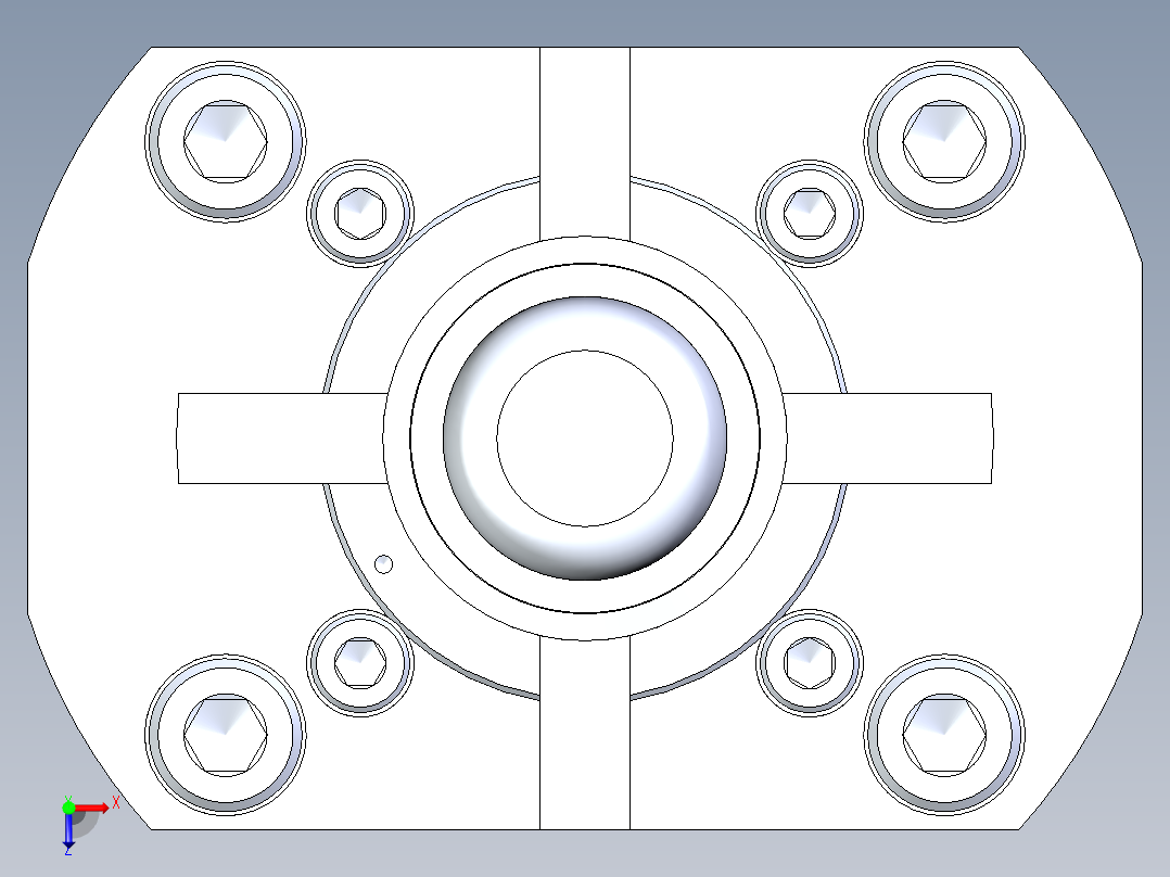 KOSMEKSFK2160-GN多系列多零件图纸模型俯视图