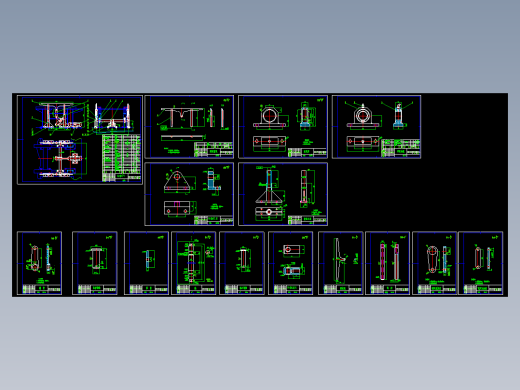 一种托举机构CAD图纸