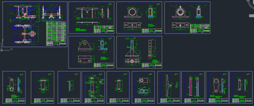 一种托举机构CAD图纸缩略图