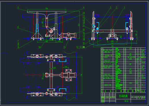 一种托举机构CAD图纸缩略图