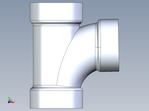 船舶管路系统S13_SeaDrainPLUS_SanitaryTee-SxSxS_37E161502_2in Sea Drain Plus - Sanitary Tee - SxS前视缩略图