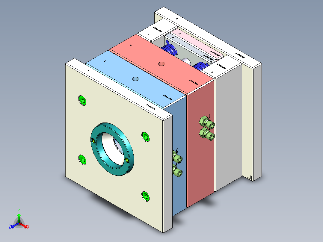 耳机线控模具设计421431==10正等轴测图