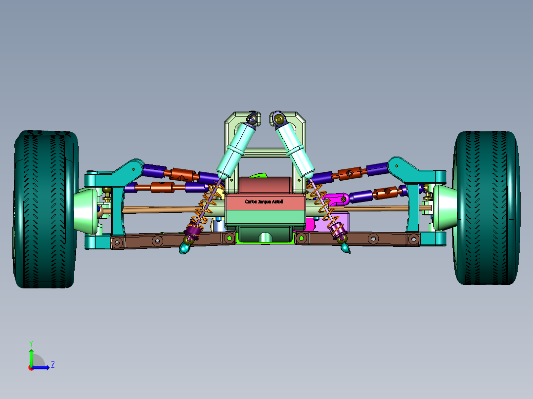 合金漂移无线仿真遥控车左视图