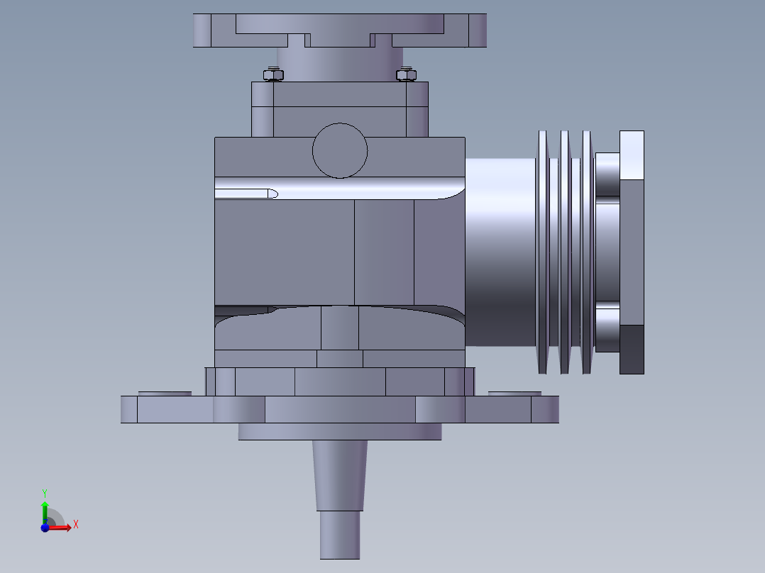 空气压缩机课程设计前视图