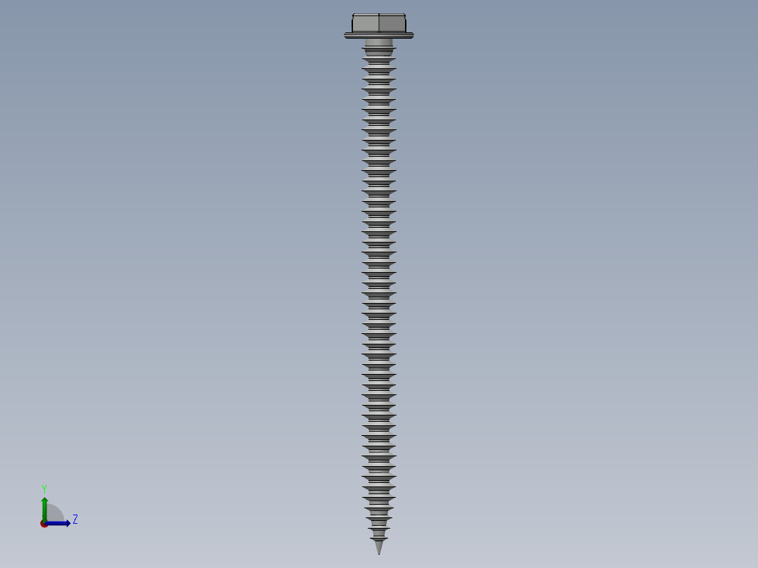 紧固件-Hex Head Screw-03左视图